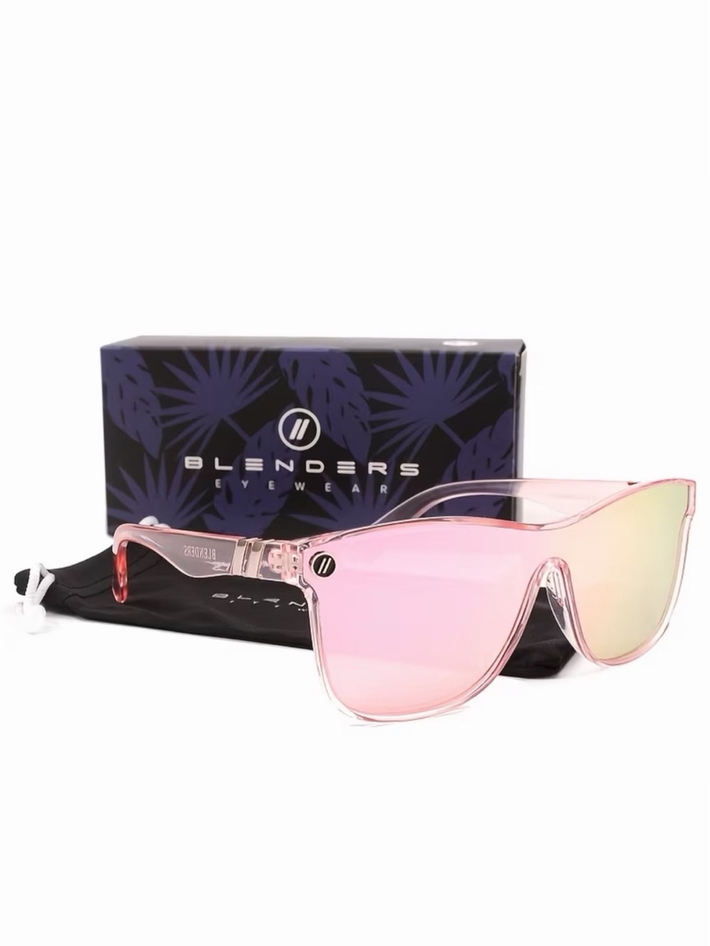 Blenders Eyewear Women's Pink Shield Sunglasses
